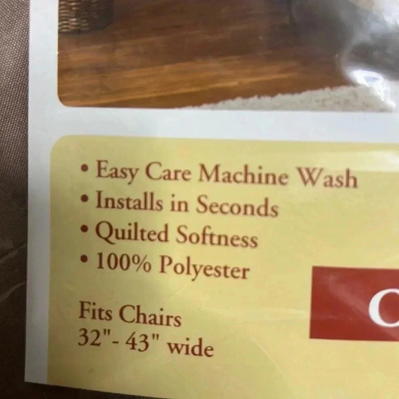 Waterproof Slipcovers Chair Seat Cover Removable Armchair Protector 32-43” - Picture 3 of 4